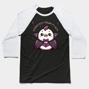 Cuteness Runs Through My Veins - Chicken Vampire Baseball T-Shirt